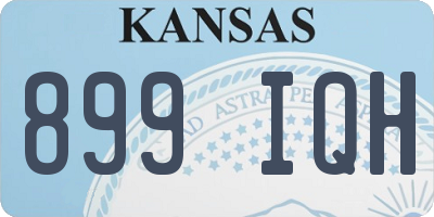 KS license plate 899IQH