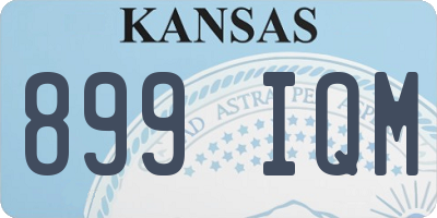 KS license plate 899IQM