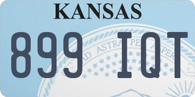 KS license plate 899IQT