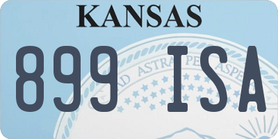 KS license plate 899ISA