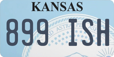 KS license plate 899ISH
