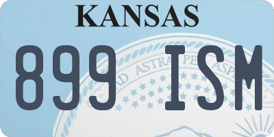 KS license plate 899ISM