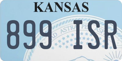 KS license plate 899ISR
