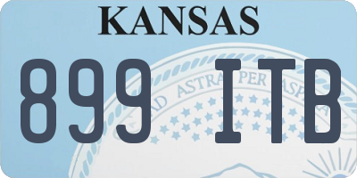 KS license plate 899ITB
