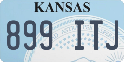 KS license plate 899ITJ