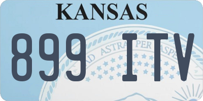 KS license plate 899ITV