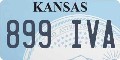 KS license plate 899IVA