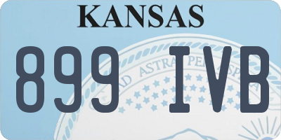 KS license plate 899IVB