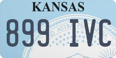 KS license plate 899IVC