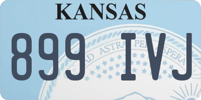KS license plate 899IVJ