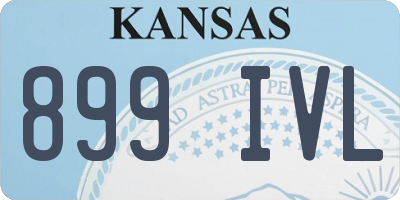 KS license plate 899IVL