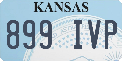 KS license plate 899IVP