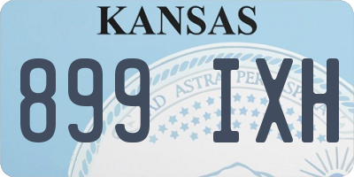 KS license plate 899IXH