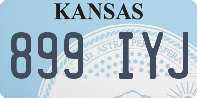 KS license plate 899IYJ