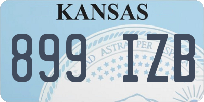 KS license plate 899IZB