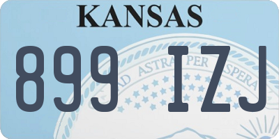 KS license plate 899IZJ