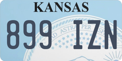 KS license plate 899IZN