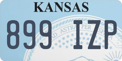 KS license plate 899IZP