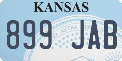 KS license plate 899JAB