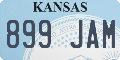 KS license plate 899JAM