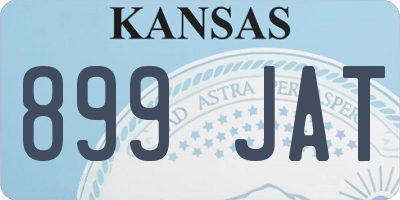 KS license plate 899JAT
