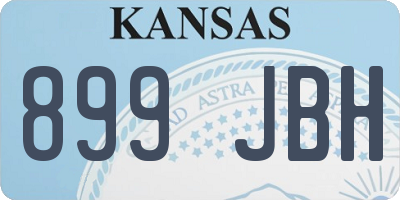 KS license plate 899JBH