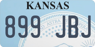 KS license plate 899JBJ