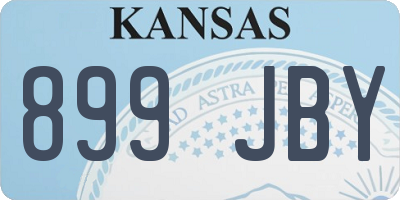 KS license plate 899JBY