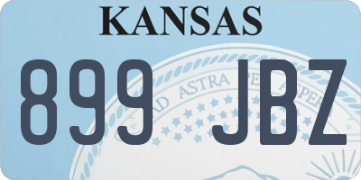 KS license plate 899JBZ