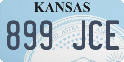 KS license plate 899JCE