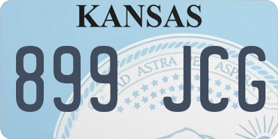 KS license plate 899JCG
