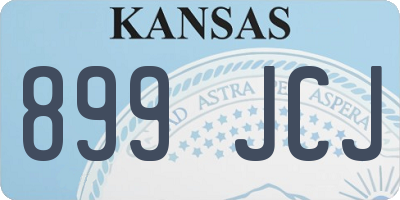 KS license plate 899JCJ