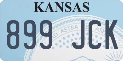 KS license plate 899JCK