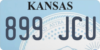 KS license plate 899JCU