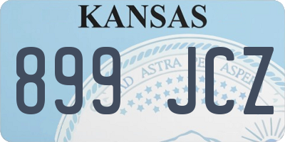 KS license plate 899JCZ