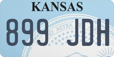 KS license plate 899JDH