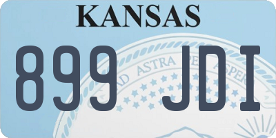 KS license plate 899JDI