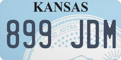 KS license plate 899JDM