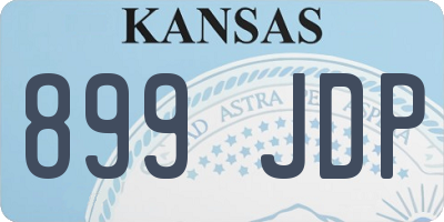 KS license plate 899JDP