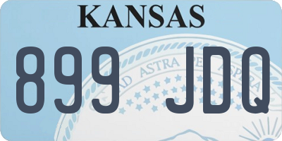 KS license plate 899JDQ