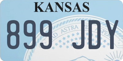KS license plate 899JDY