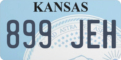 KS license plate 899JEH