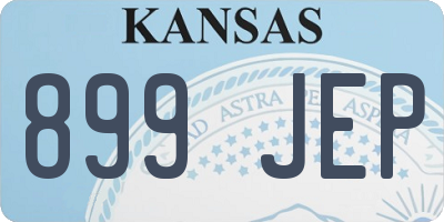KS license plate 899JEP