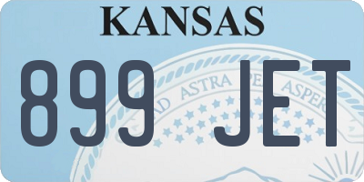 KS license plate 899JET