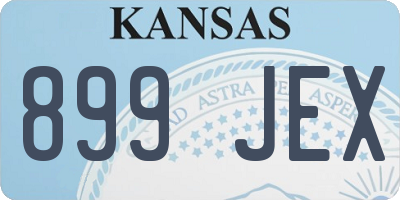 KS license plate 899JEX