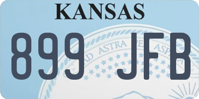 KS license plate 899JFB