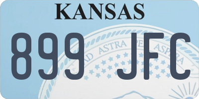 KS license plate 899JFC