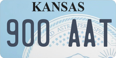KS license plate 900AAT