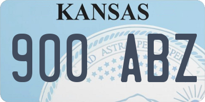 KS license plate 900ABZ