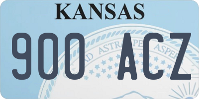 KS license plate 900ACZ